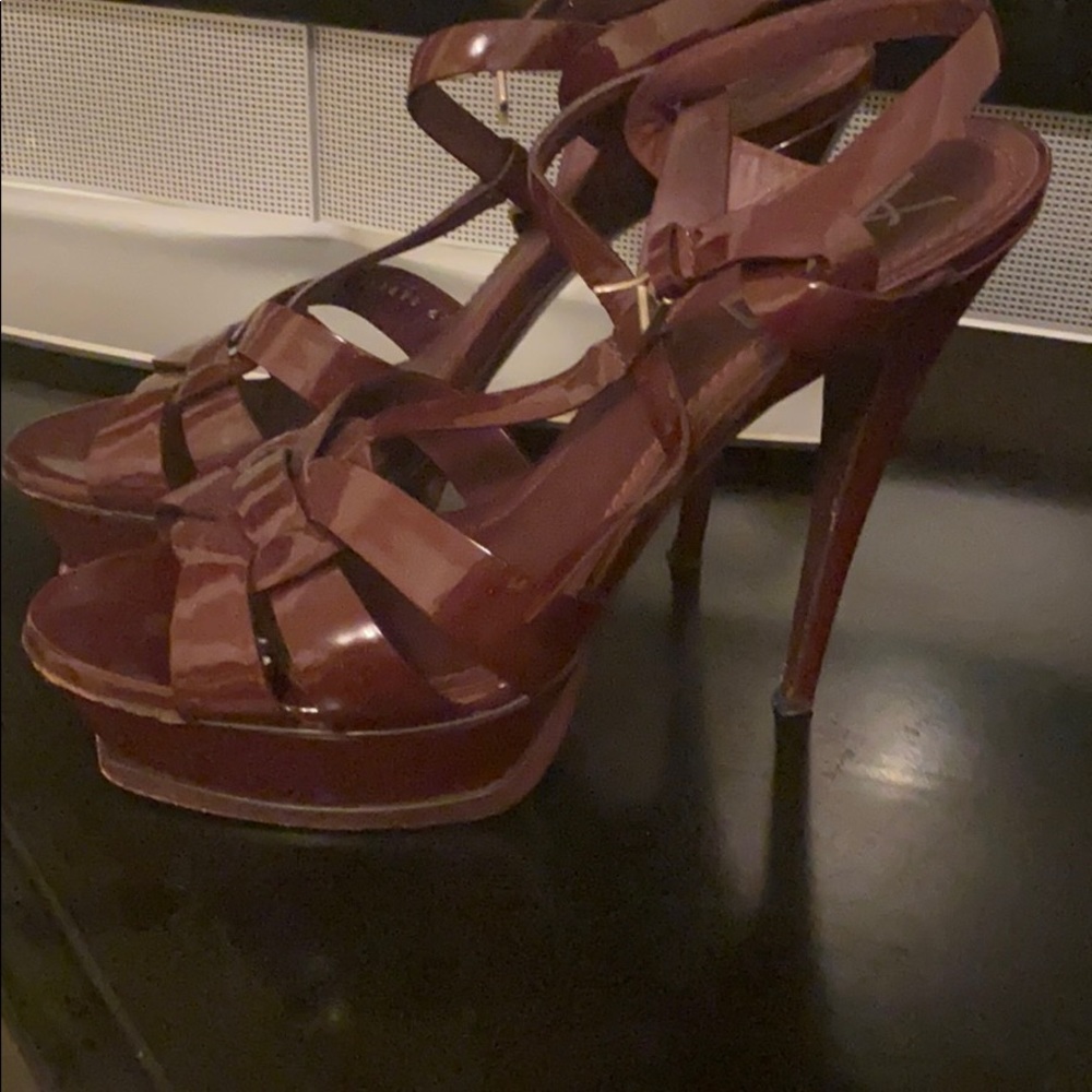 YSL Yves Saint Laurent platform heels